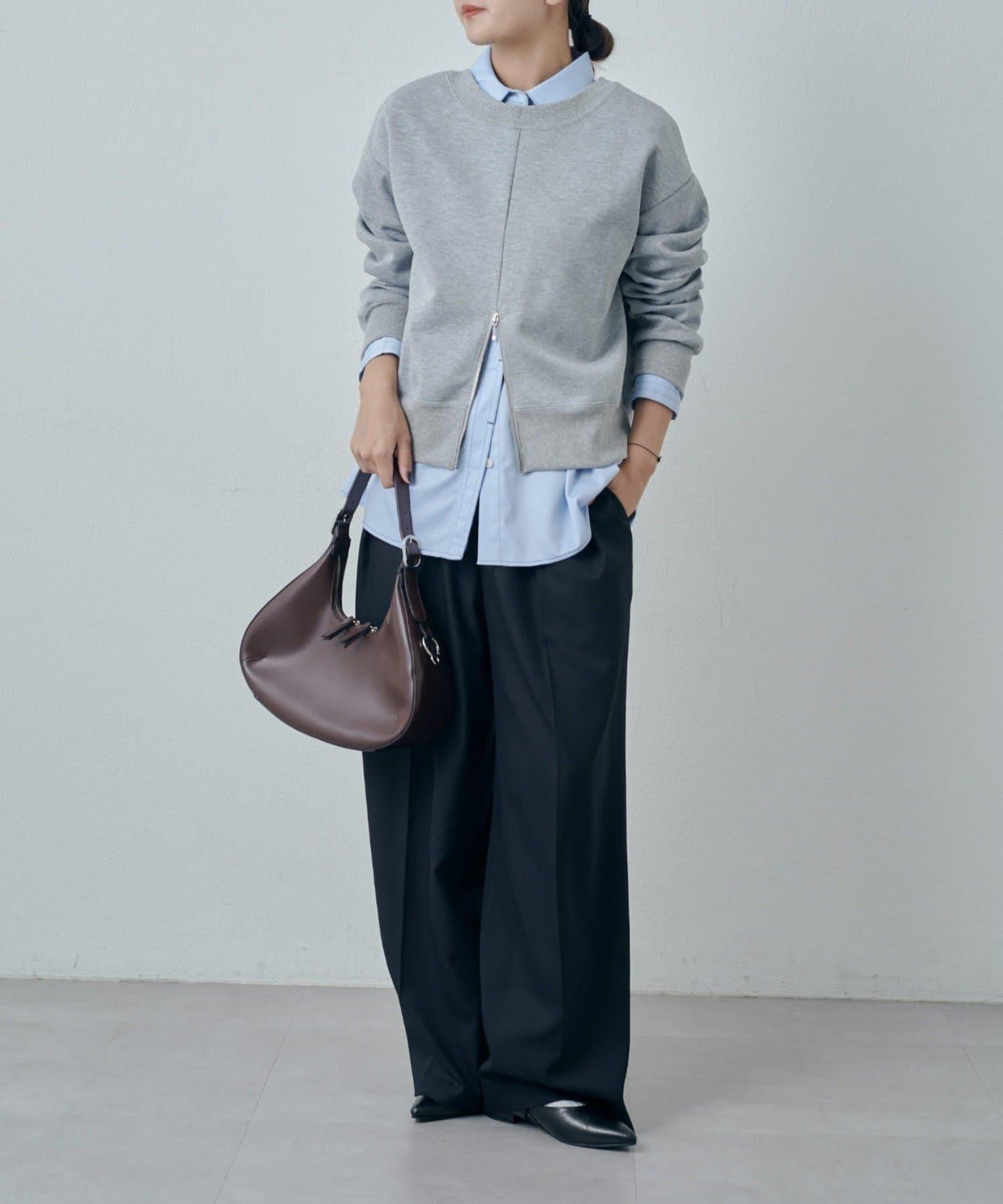 竹纖維人造絲拼接襯衫