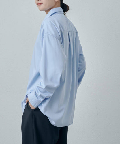 竹纖維人造絲拼接襯衫