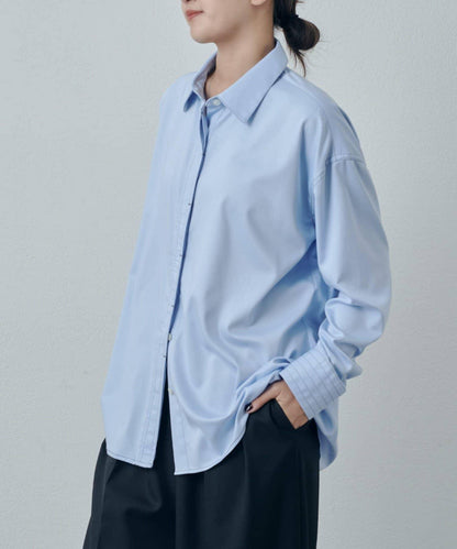 竹纖維人造絲拼接襯衫