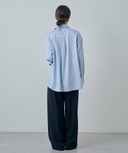 竹纖維人造絲拼接襯衫