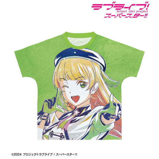 LoveLive! Superstar!! 尺碼/L 全新繪製 平安名堇 Superstar!! ver. Ani-Art 全幅印花男女通用T恤