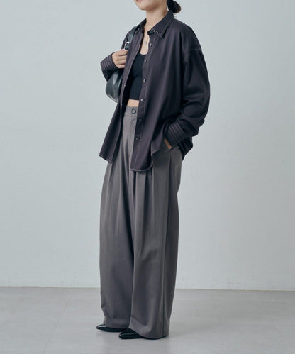 竹纖維人造絲拼接襯衫