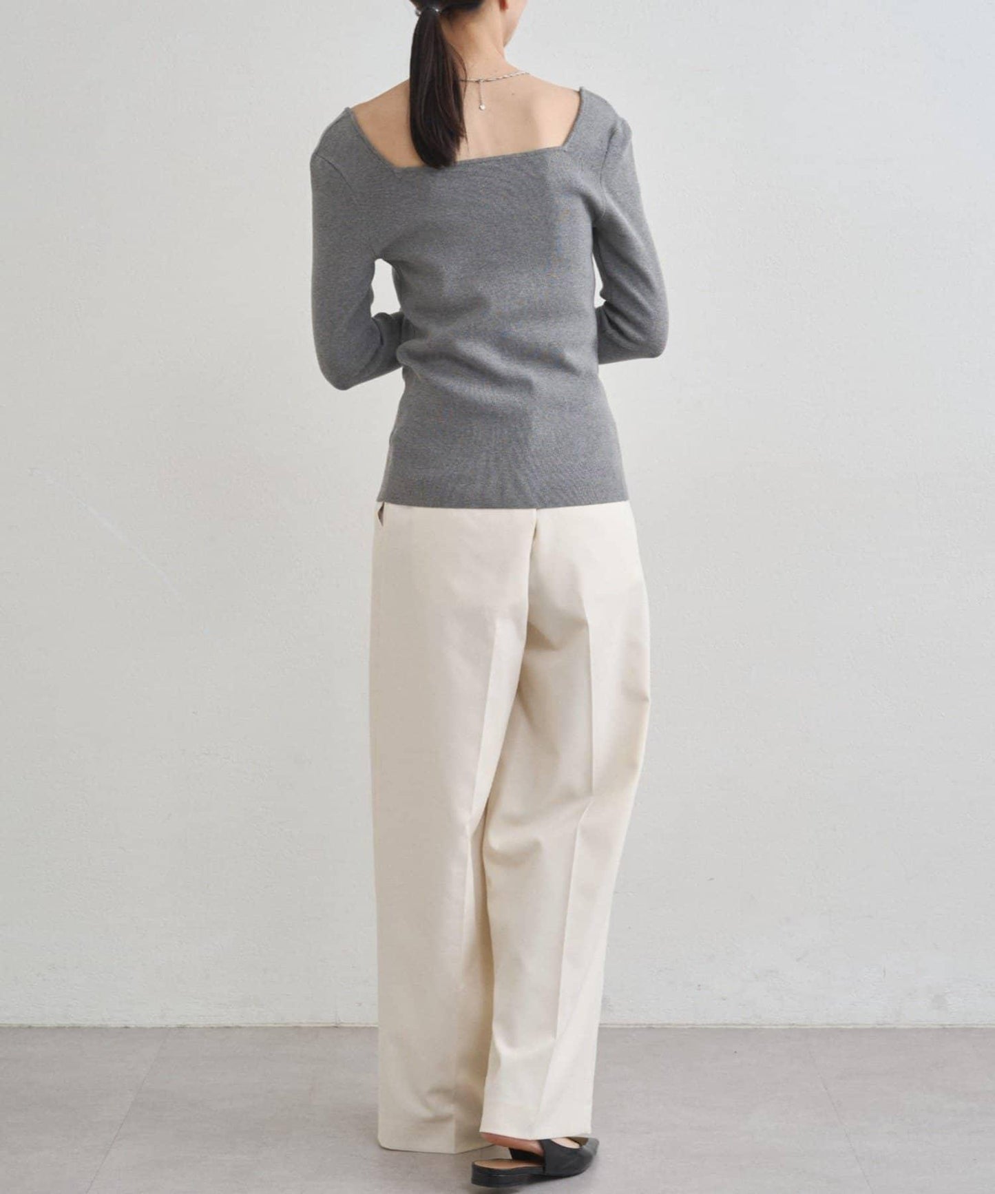 【earthy_】方領針織衫