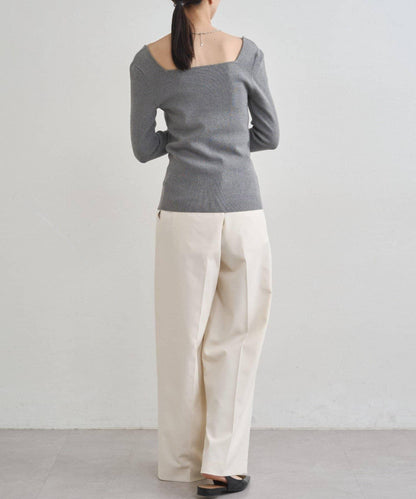 【earthy_】方領針織衫