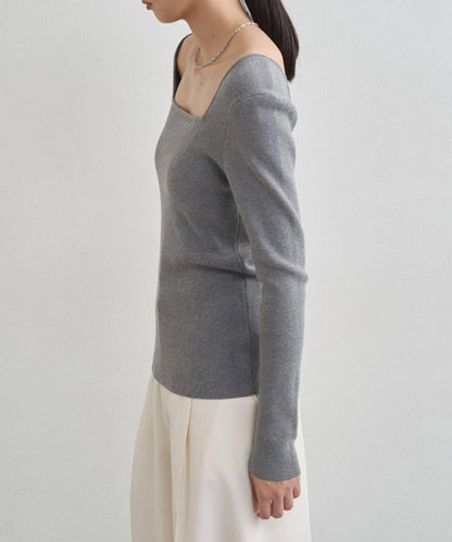 【earthy_】方領針織衫