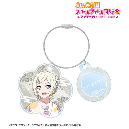 LoveLive!虹咲學園學園偶像同好會_新繪製 米婭·泰勒 廟會ver. 雙聯金屬絲亞克力鑰匙扣