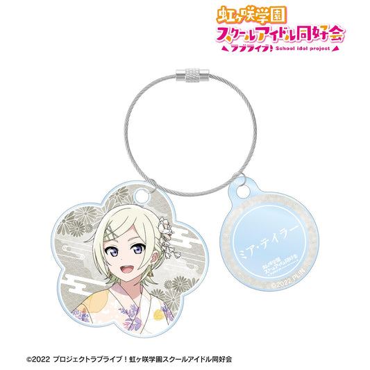 LoveLive!虹咲學園學園偶像同好會_新繪製 米婭·泰勒 廟會ver. 雙聯金屬絲亞克力鑰匙扣