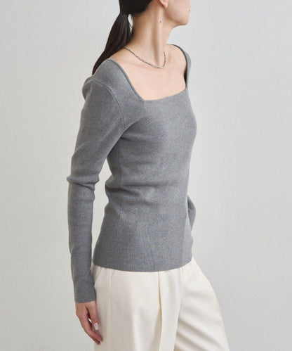 【earthy_】方領針織衫