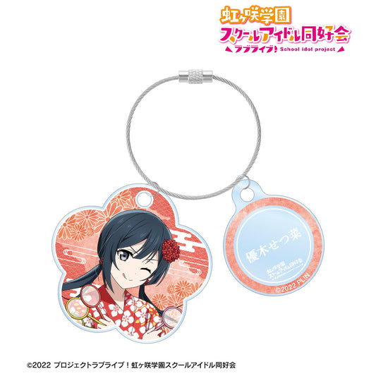 LoveLive!虹咲學園學園偶像同好會_新繪 優木雪菜 廟會ver. 雙連線亞克力鑰匙扣