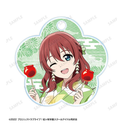LoveLive!虹咲學園學園偶像同好會_新繪製 艾瑪·維爾德 廟會ver. 雙連線亞克力鑰匙扣