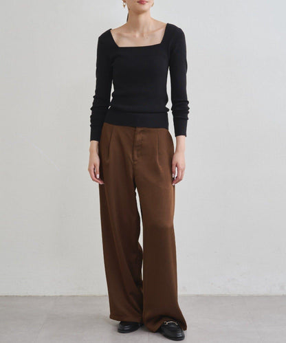 【earthy_】方領針織衫