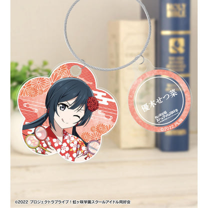 LoveLive!虹咲學園學園偶像同好會_新繪 優木雪菜 廟會ver. 雙連線亞克力鑰匙扣