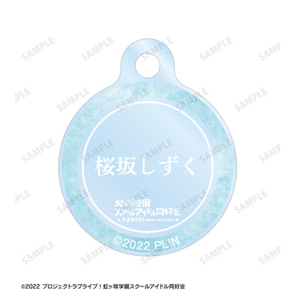 LoveLive!虹咲學園學園偶像同好會_新繪插畫 櫻坂雫 廟會ver. 雙連線亞克力鑰匙扣