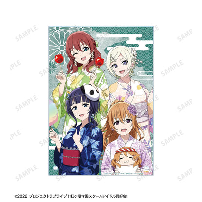 LoveLive!虹咲學園學園偶像同好會 繪製插畫 3年級 緣日ver. A5亞克力板