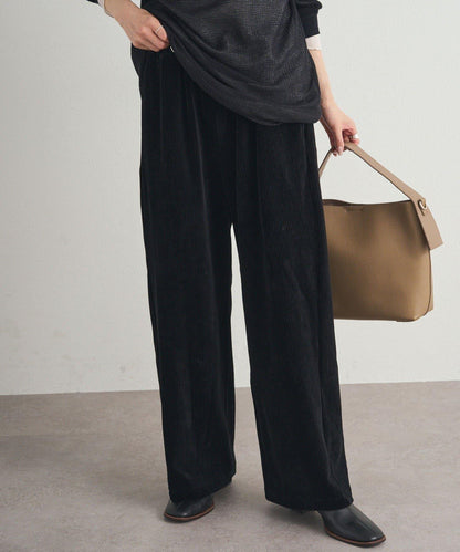 彈力燈芯絨休閒褲