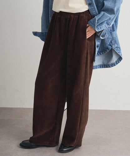 彈力燈芯絨休閒褲
