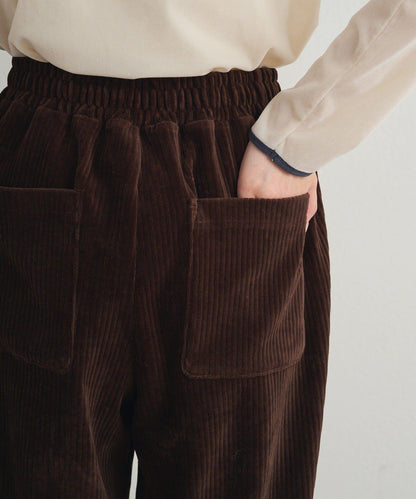 彈力燈芯絨休閒褲