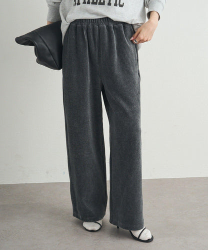 彈力燈芯絨休閒褲