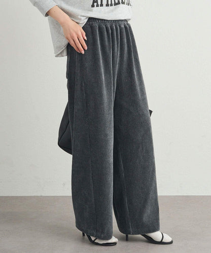 彈力燈芯絨休閒褲