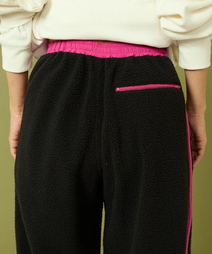 側拉鍊抓絨長褲