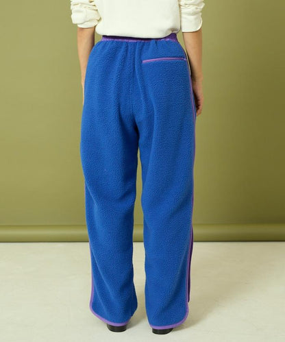 側拉鍊抓絨長褲