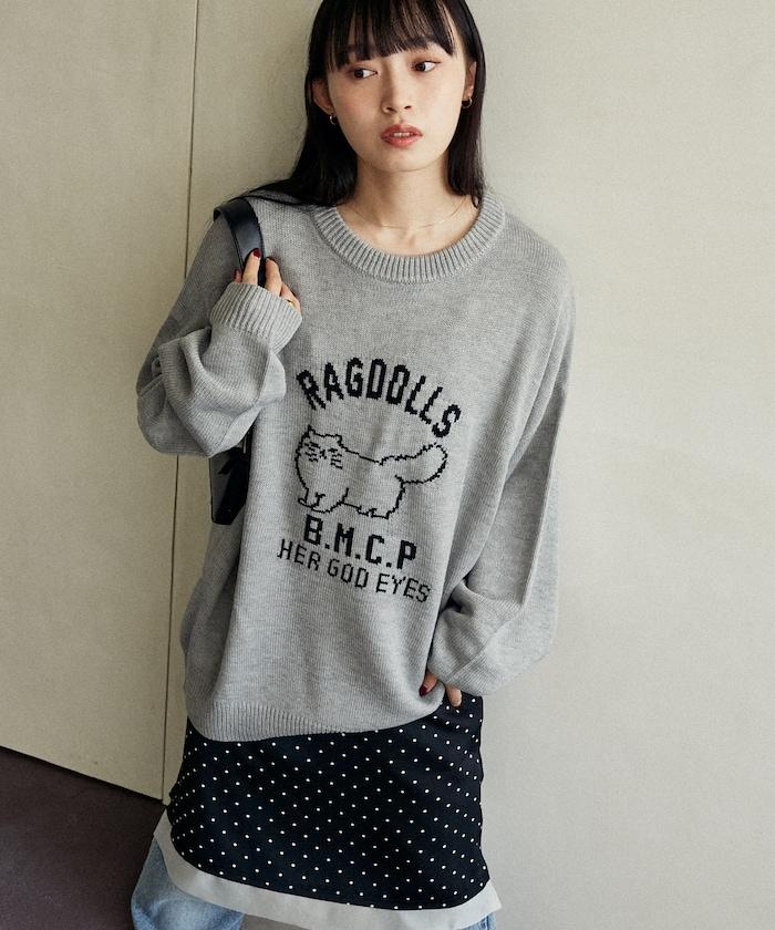 RAGDOLLS CAT 布偶貓提花針織衫