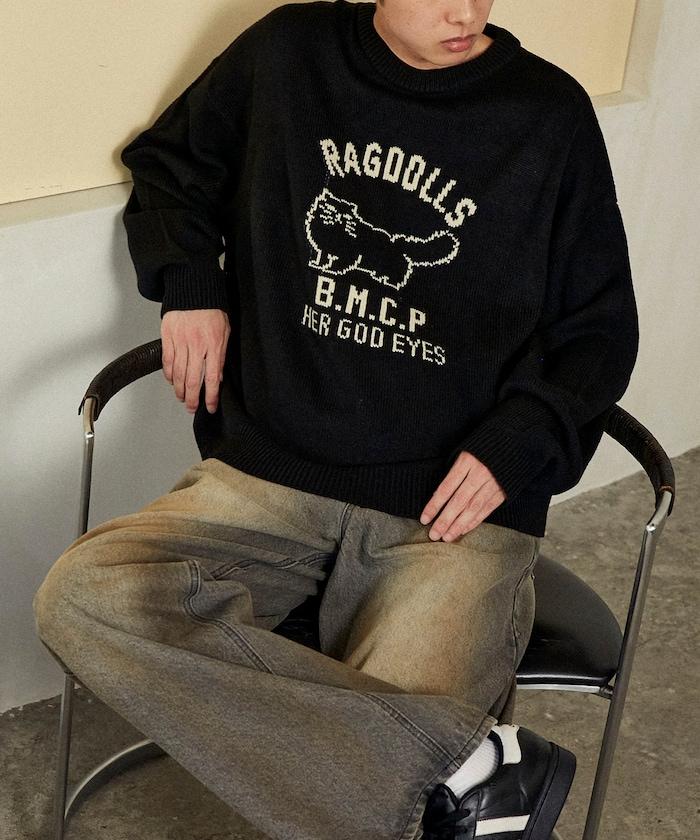 RAGDOLLS CAT 布偶貓提花針織衫