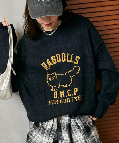 RAGDOLLS CAT 布偶貓提花針織衫