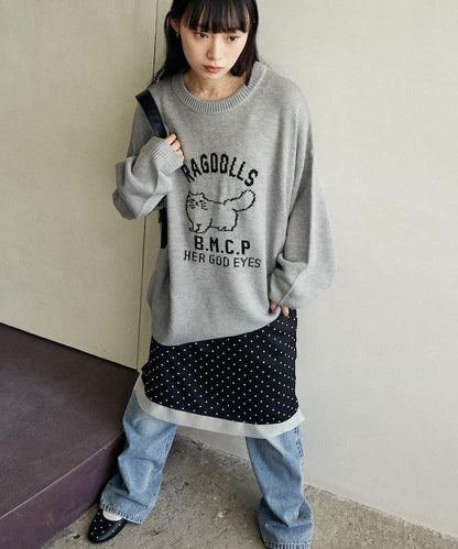 RAGDOLLS CAT 布偶貓提花針織衫