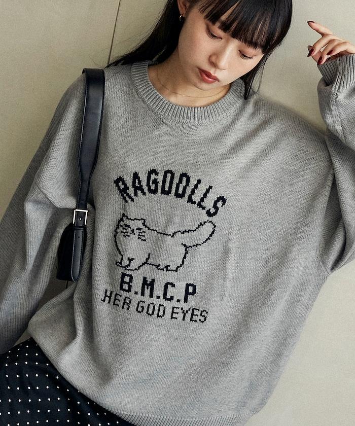 RAGDOLLS CAT 布偶貓提花針織衫