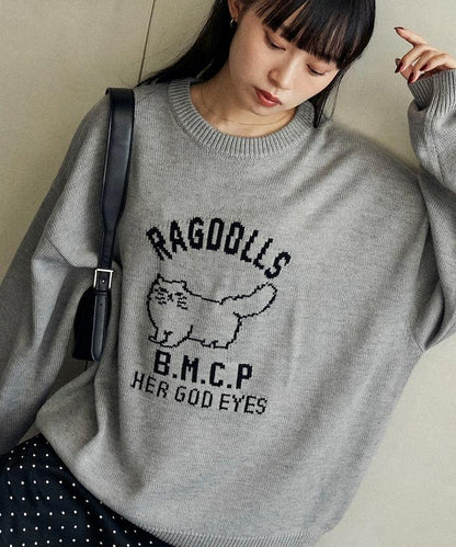 RAGDOLLS CAT 布偶貓提花針織衫