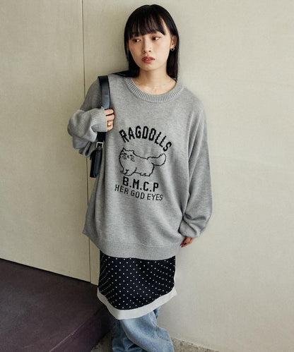 RAGDOLLS CAT 布偶貓提花針織衫
