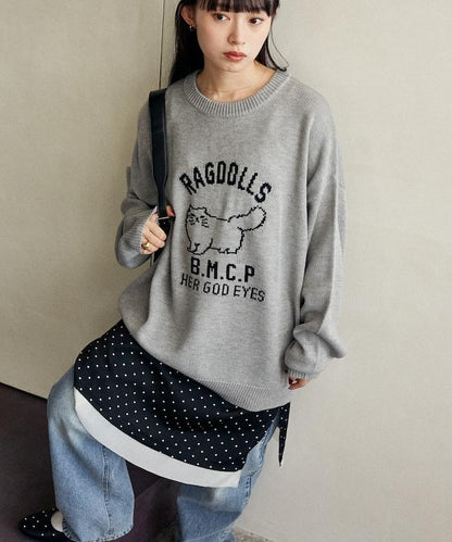 RAGDOLLS CAT 布偶貓提花針織衫