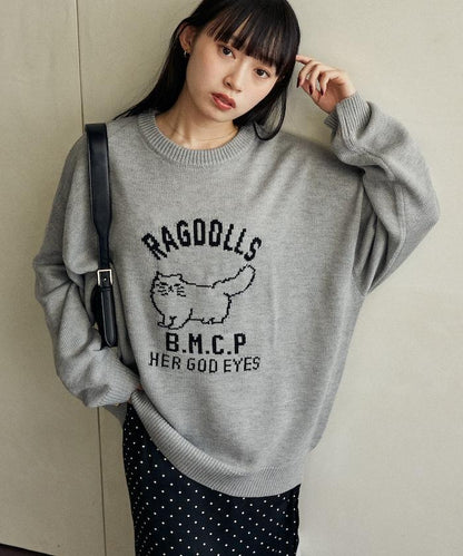 RAGDOLLS CAT 布偶貓提花針織衫