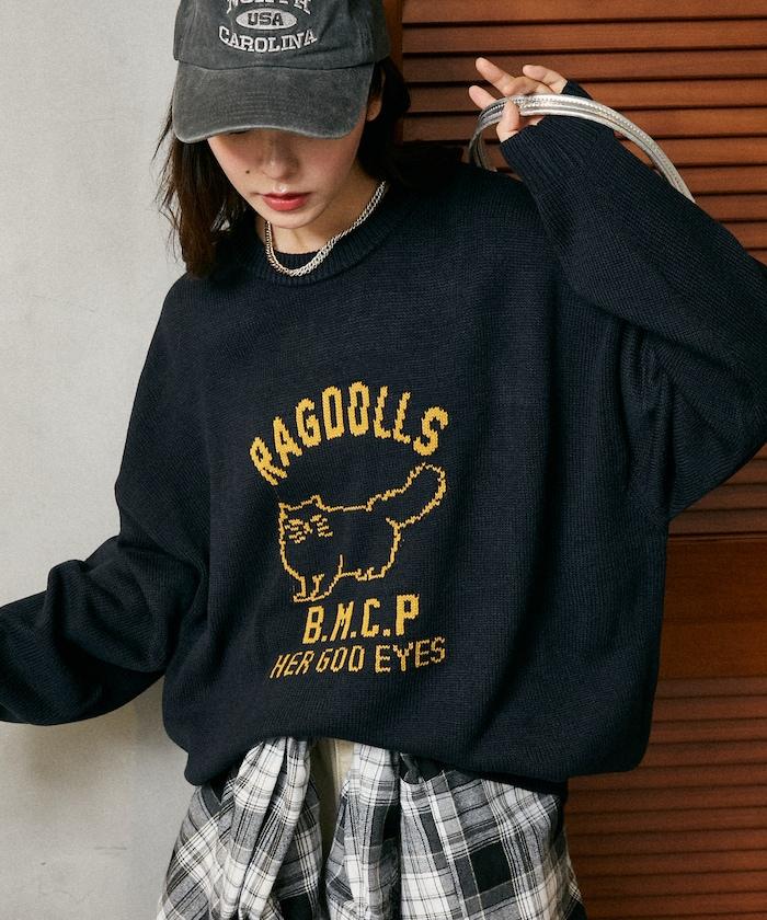 RAGDOLLS CAT 布偶貓提花針織衫