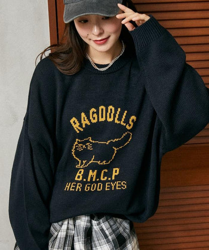 RAGDOLLS CAT 布偶貓提花針織衫
