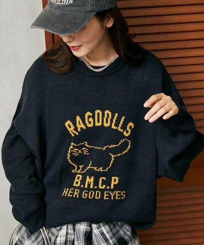 RAGDOLLS CAT 布偶貓提花針織衫