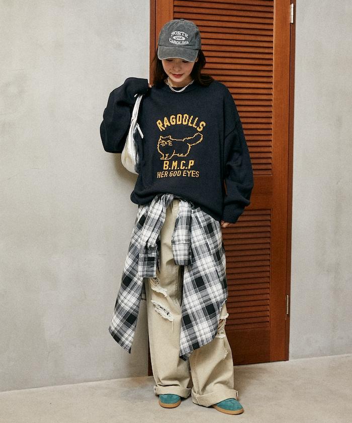 RAGDOLLS CAT 布偶貓提花針織衫