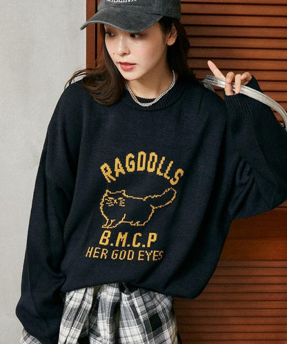 RAGDOLLS CAT 布偶貓提花針織衫