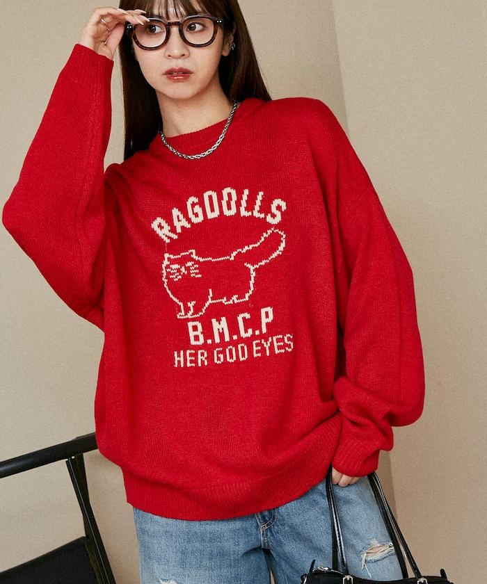 RAGDOLLS CAT 布偶貓提花針織衫