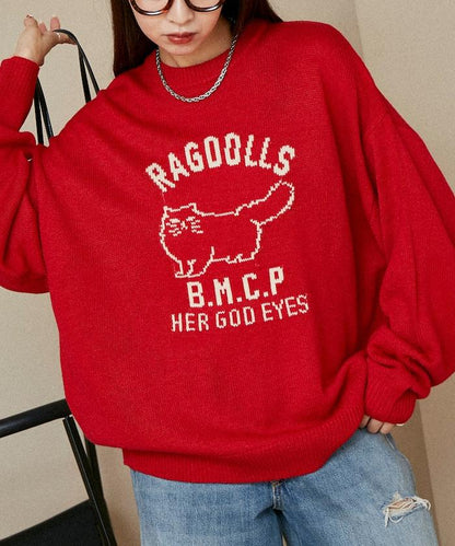 RAGDOLLS CAT 布偶貓提花針織衫