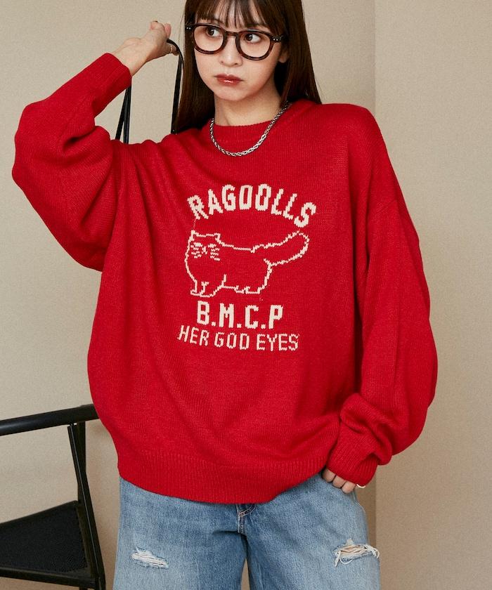 RAGDOLLS CAT 布偶貓提花針織衫