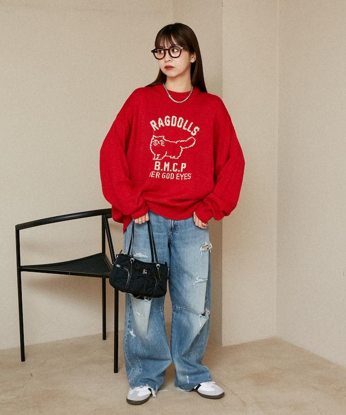 RAGDOLLS CAT 布偶貓提花針織衫