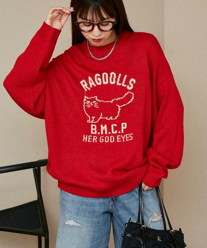 RAGDOLLS CAT 布偶貓提花針織衫