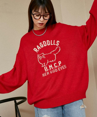 RAGDOLLS CAT 布偶貓提花針織衫