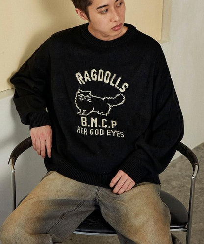 RAGDOLLS CAT 布偶貓提花針織衫