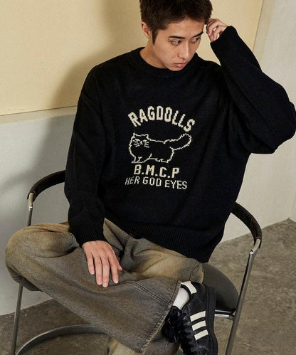 RAGDOLLS CAT 布偶貓提花針織衫