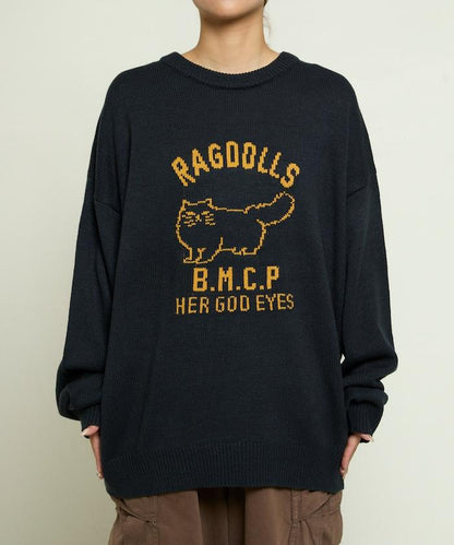 RAGDOLLS CAT 布偶貓提花針織衫