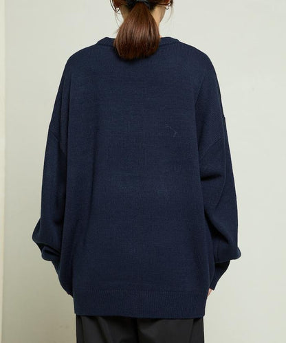 達爾馬提亞犬圖案高密度針織衫