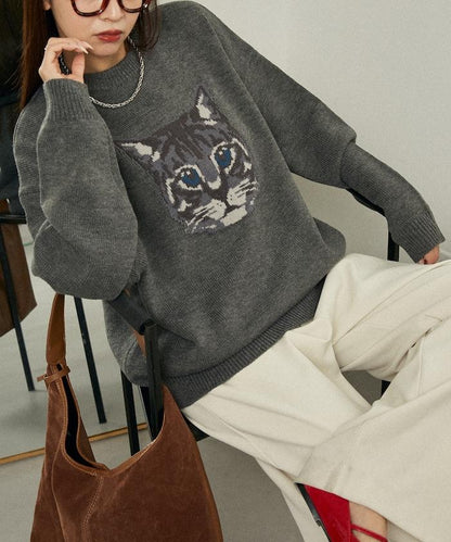 多款貓咪圖案針織衫